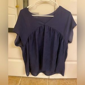 Joie 100% silk top size s navy blue